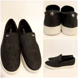 Michael Kors Mk Vegan Leather Slip On Flats